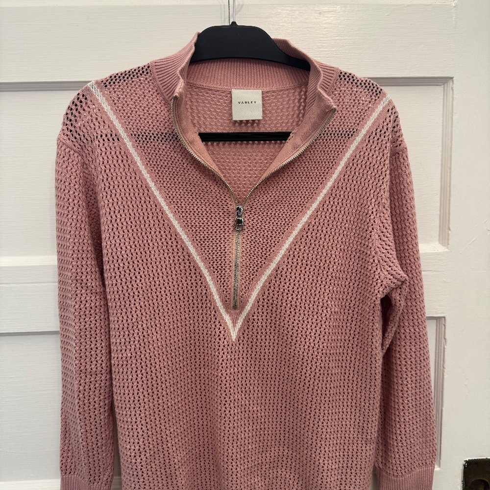 Varley Calva Quarter Zip Pullover - Pink / XS